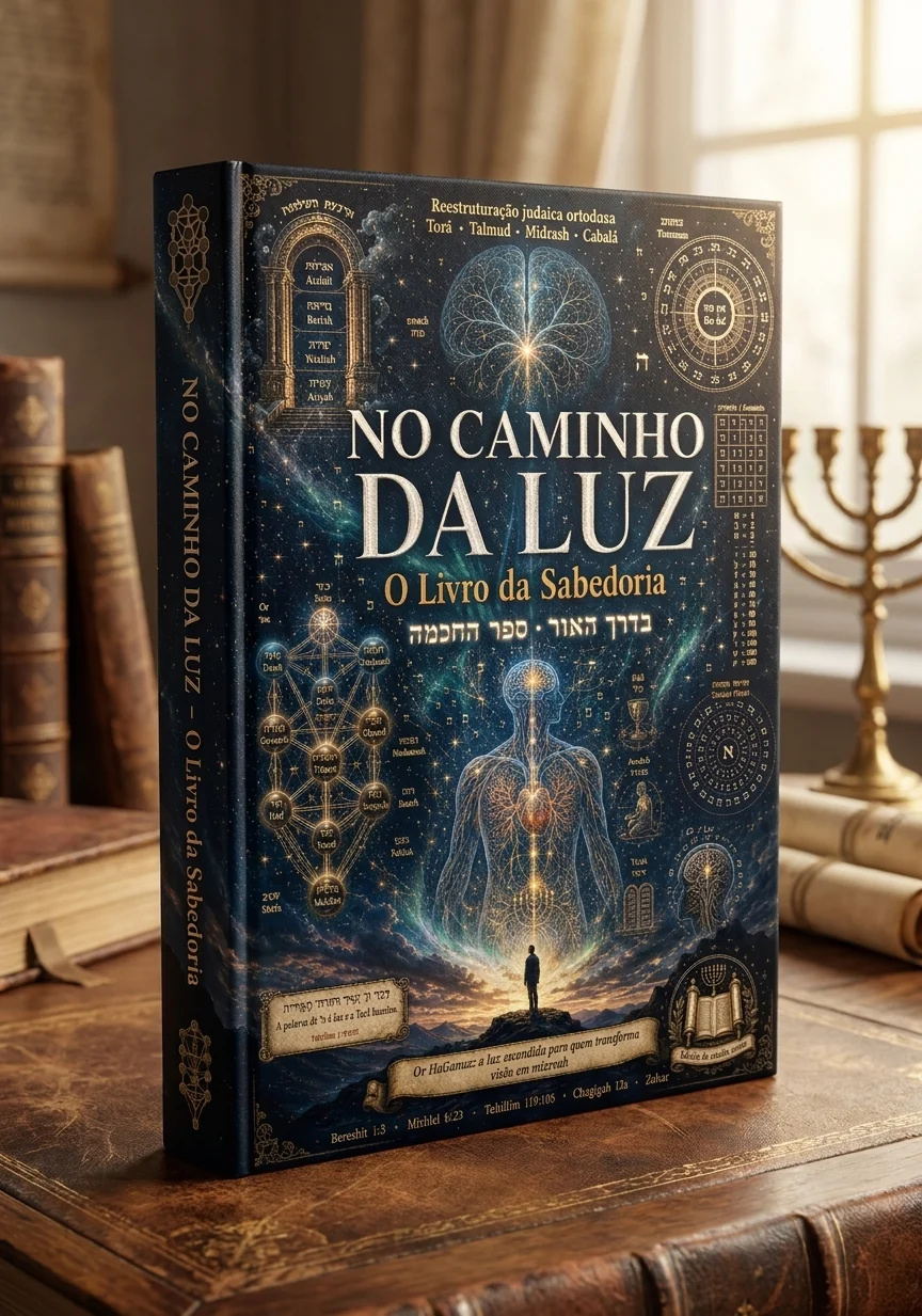 Livro No Caminho da Luz em um ambiente de leitura claro