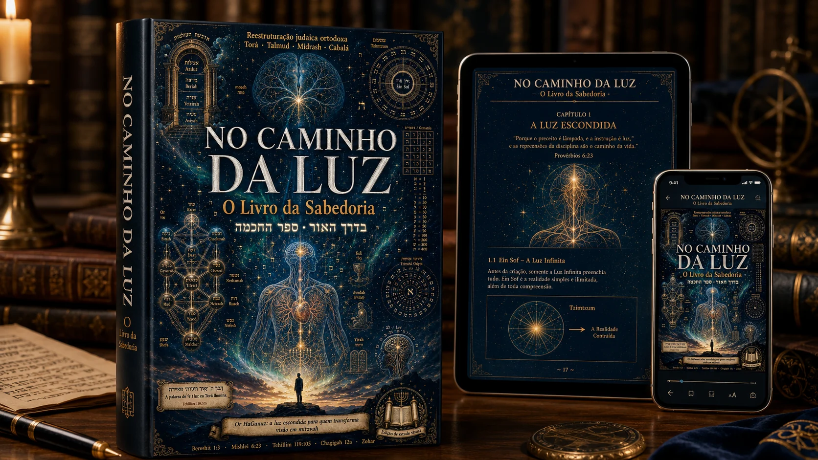 E-book de No Caminho da Luz para tablet e celular